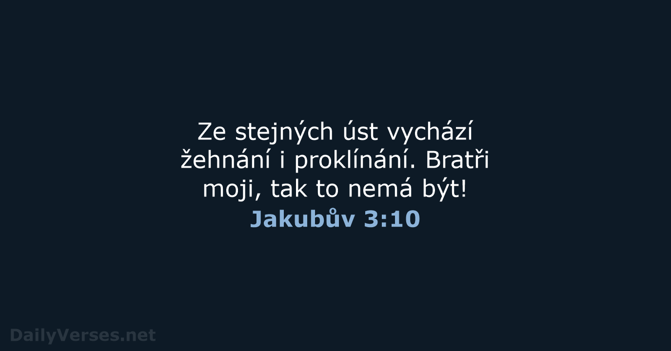 Jakubův 3:10 - B21