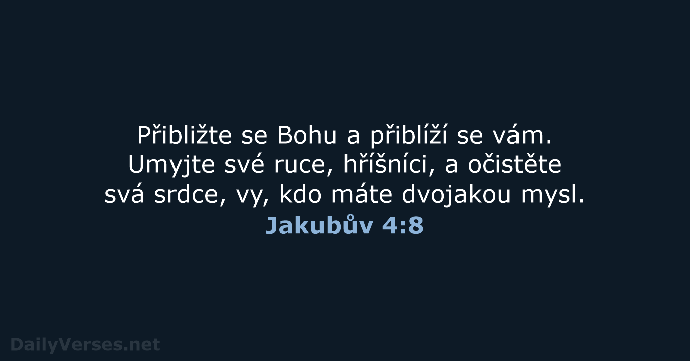 Jakubův 4:8 - B21