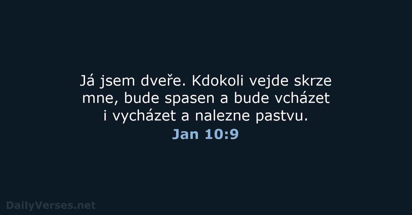 Jan 10:9 - B21