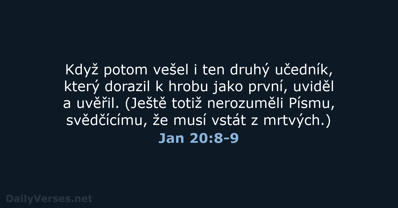 Jan 20:8-9 - B21