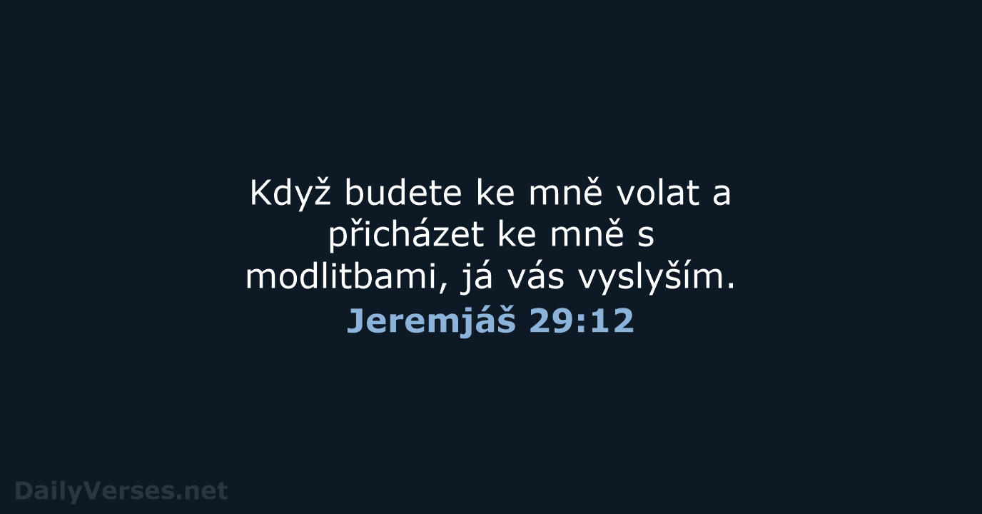 Jeremjáš 29:12 - B21