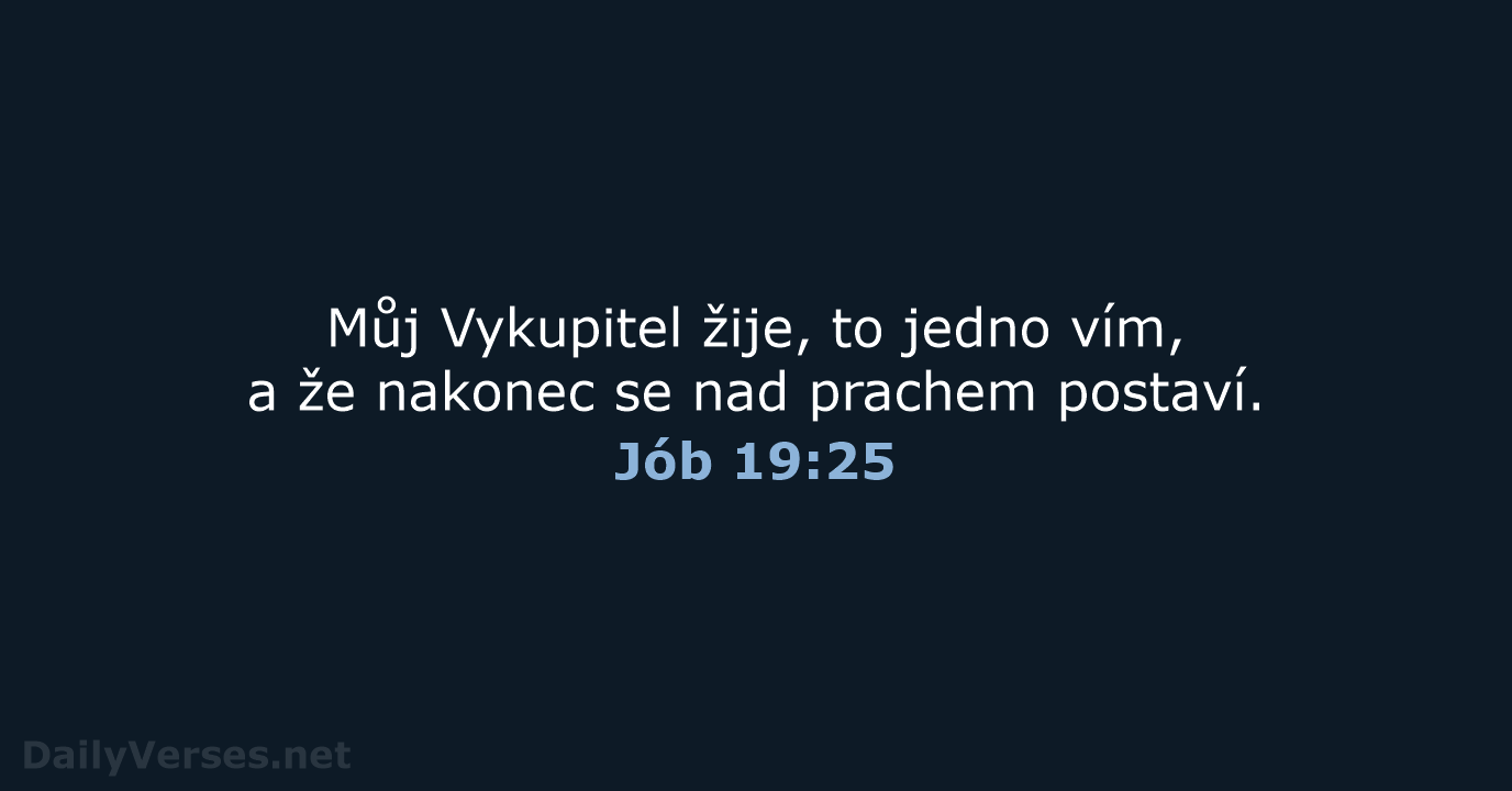 Jób 19:25 - B21