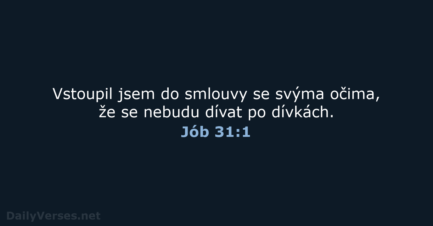 Jób 31:1 - B21