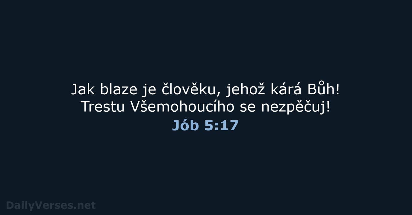 Jób 5:17 - B21