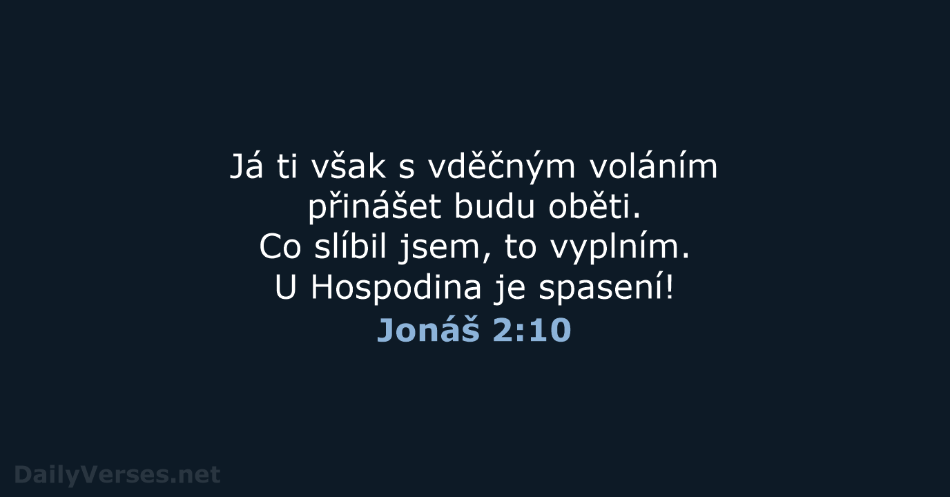 Jonáš 2:10 - B21