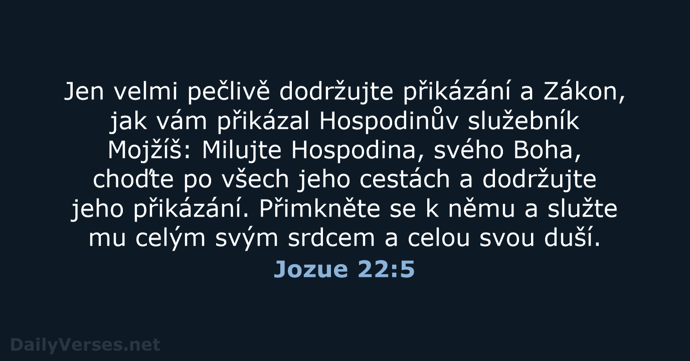 Jozue 22:5 - B21