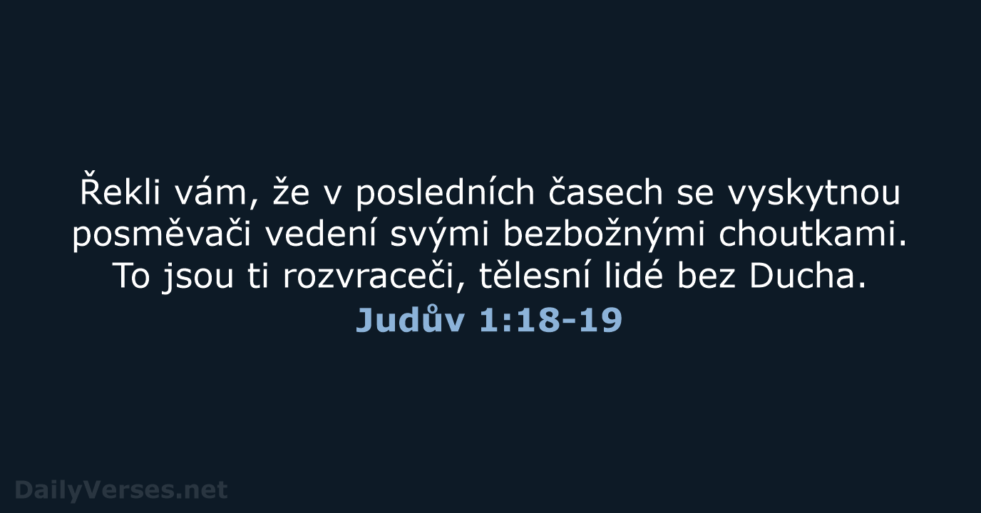 Judův 1:18-19 - B21