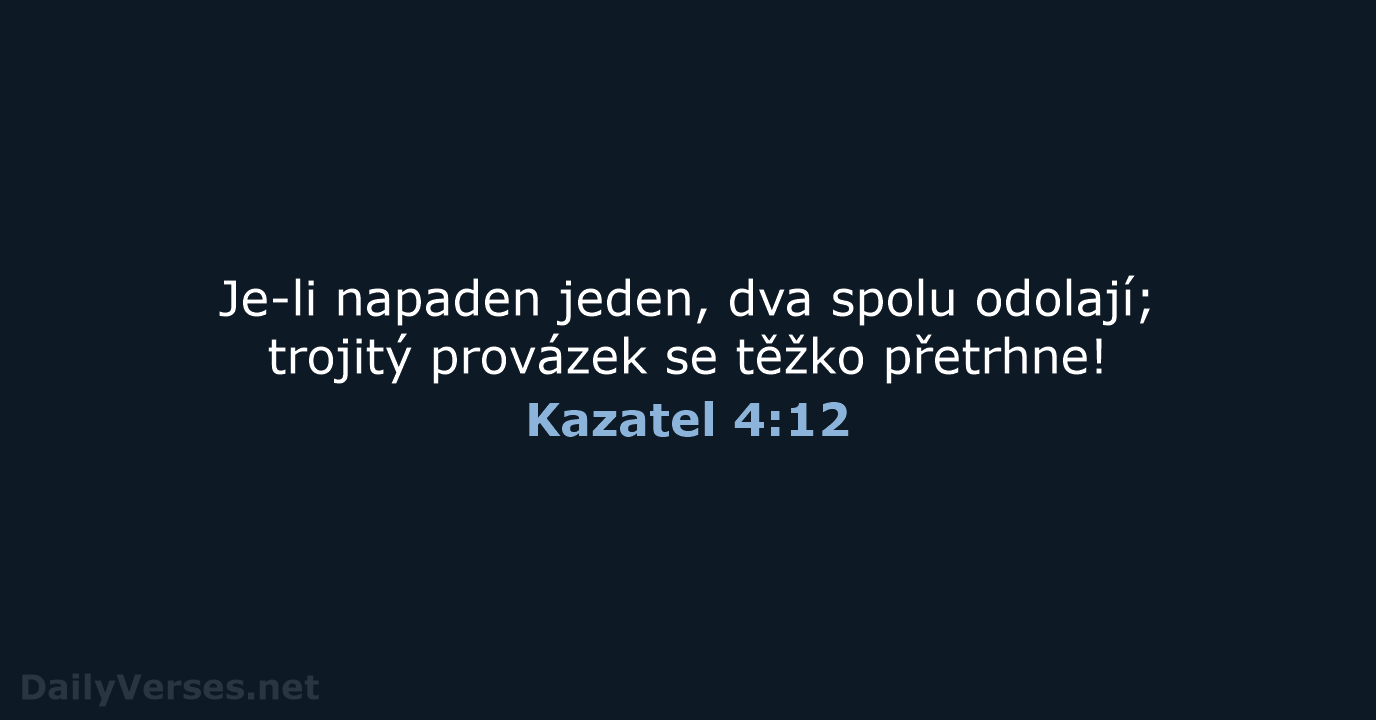 Kazatel 4:12 - B21