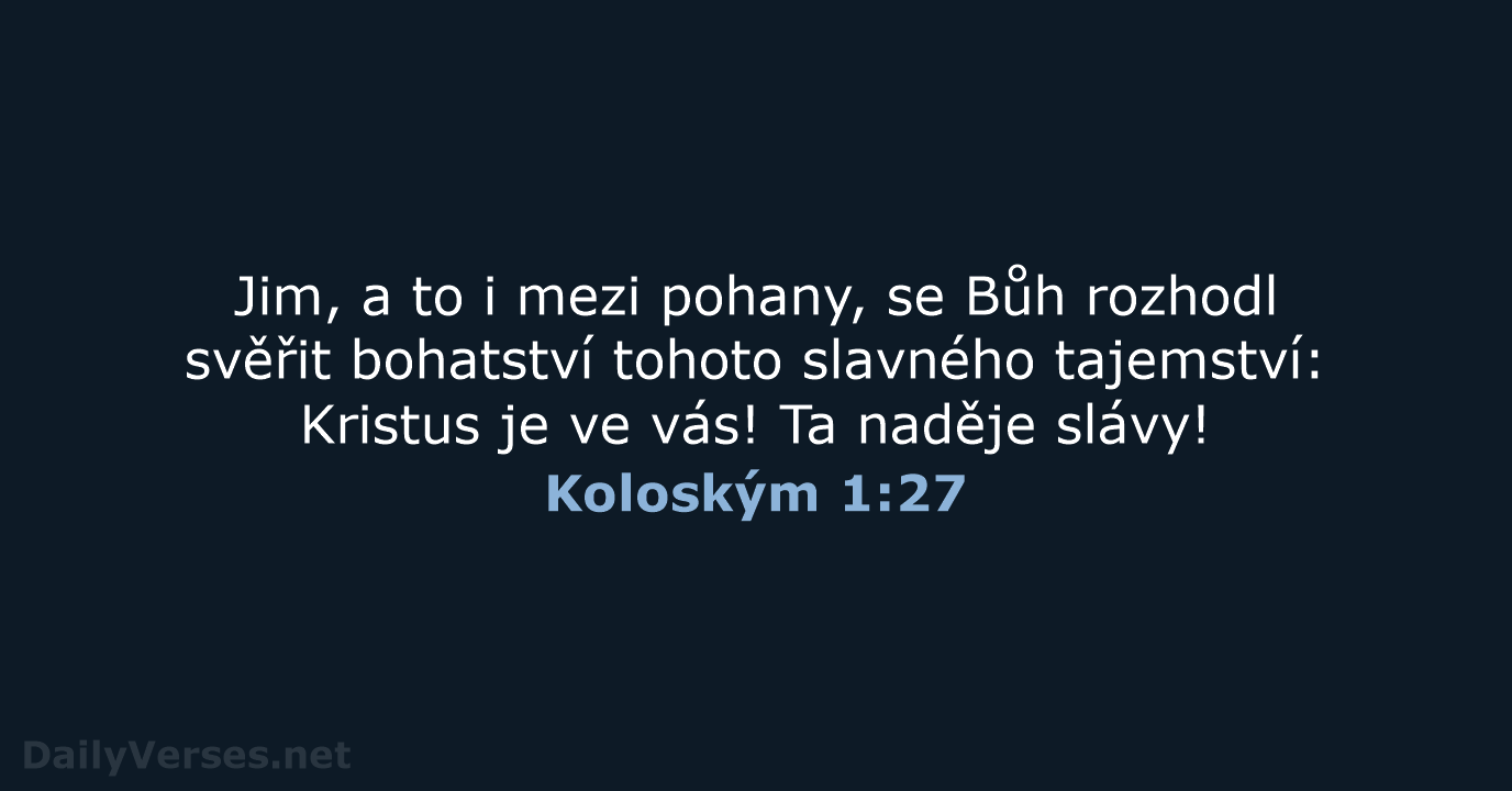 Koloským 1:27 - B21