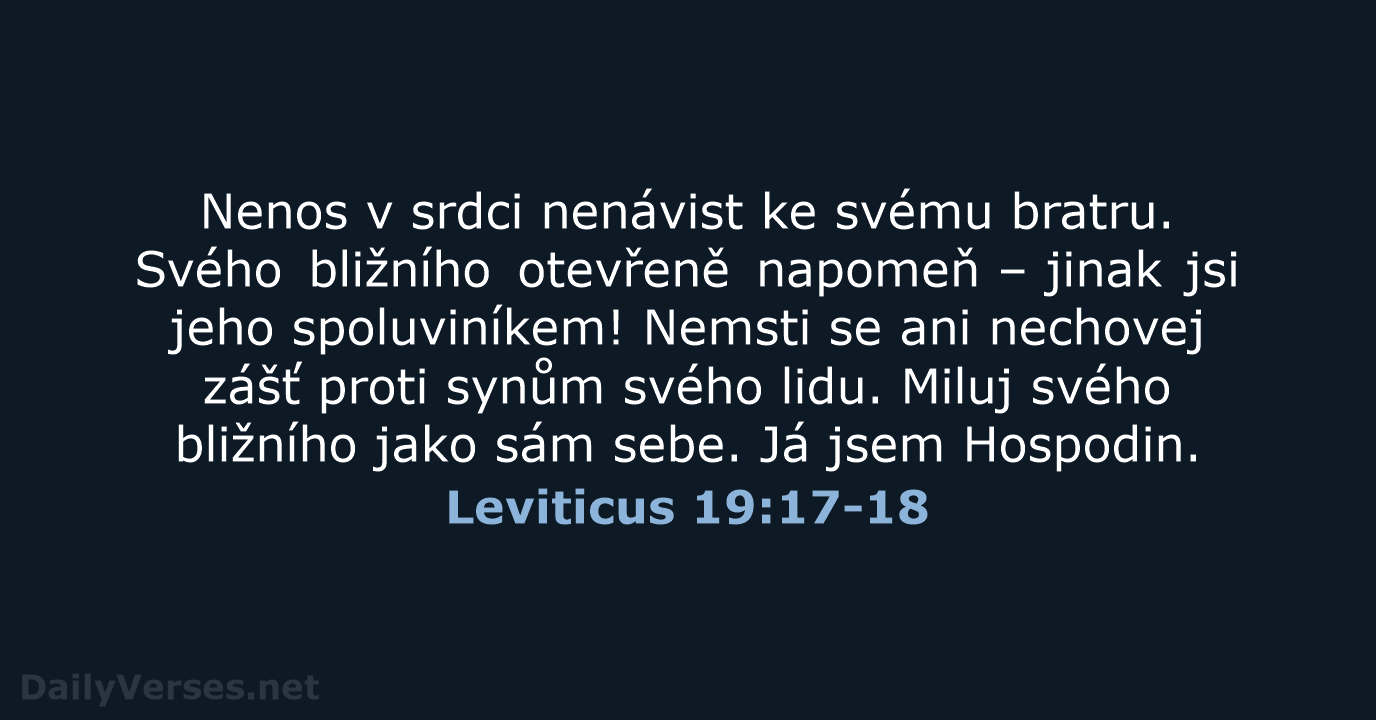 Leviticus 19:17-18 - B21