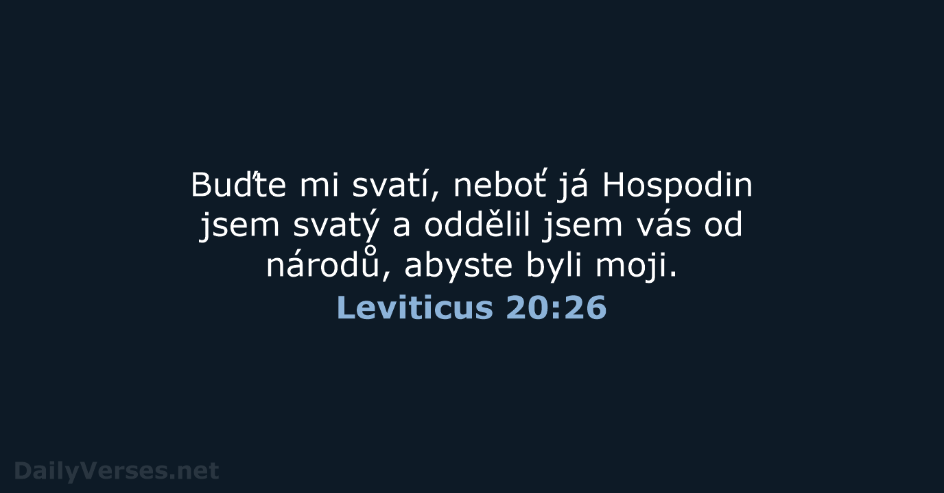 Leviticus 20:26 - B21