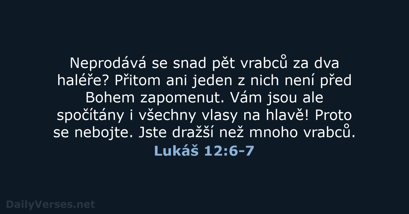 Lukáš 12:6-7 - B21