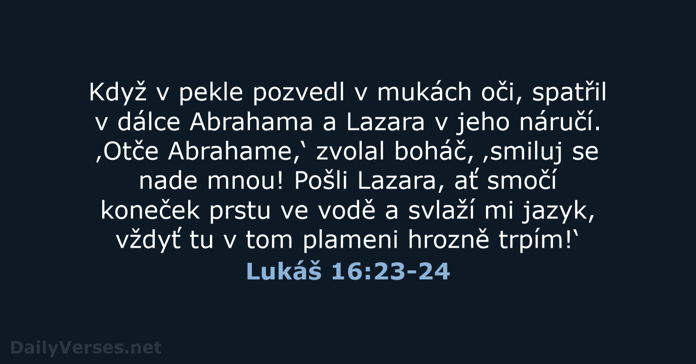 Lukáš 16:23-24 - B21