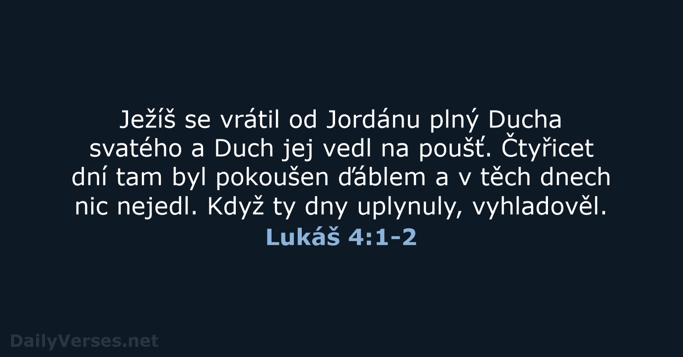 Lukáš 4:1-2 - B21