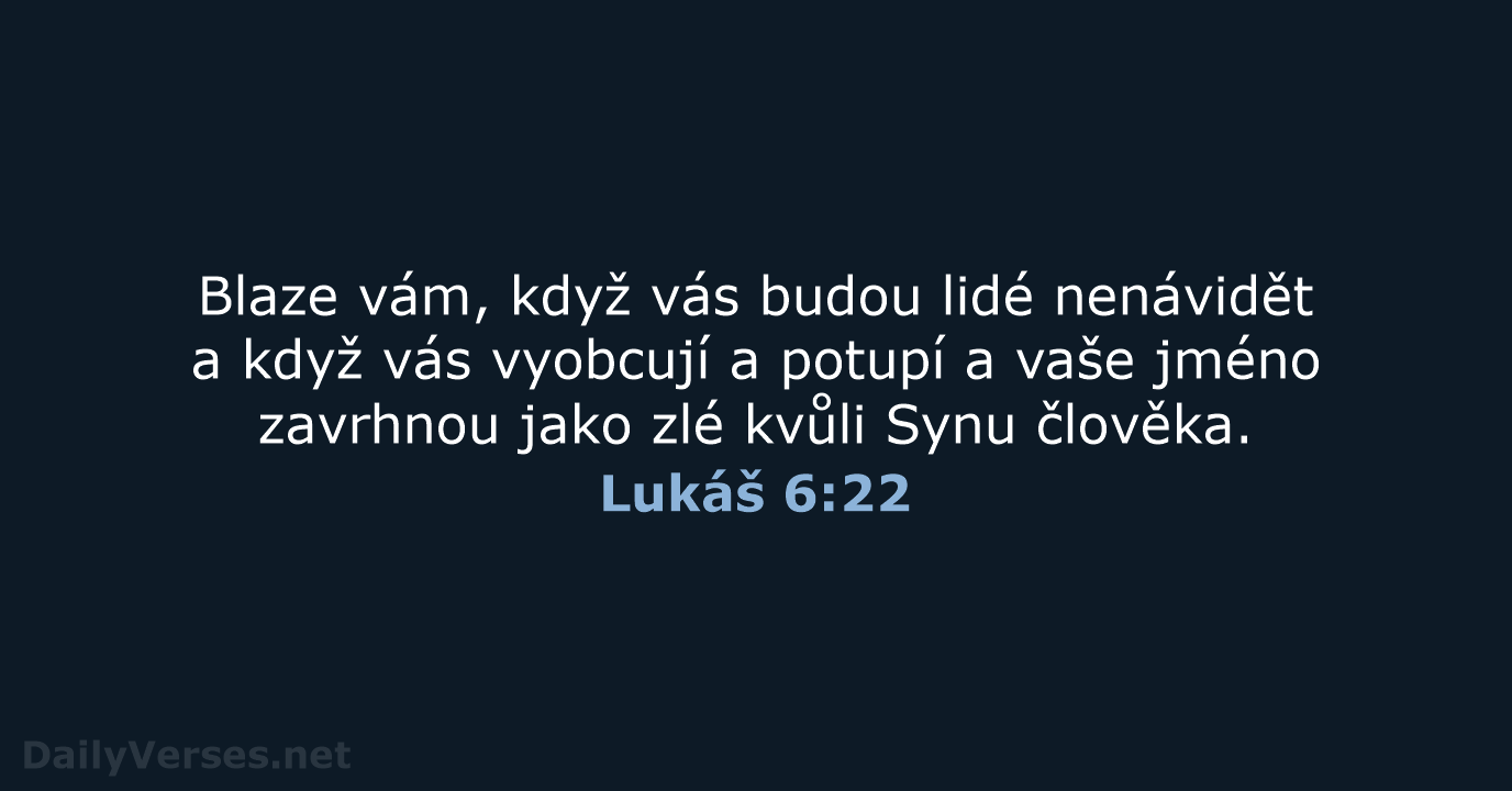 Lukáš 6:22 - B21
