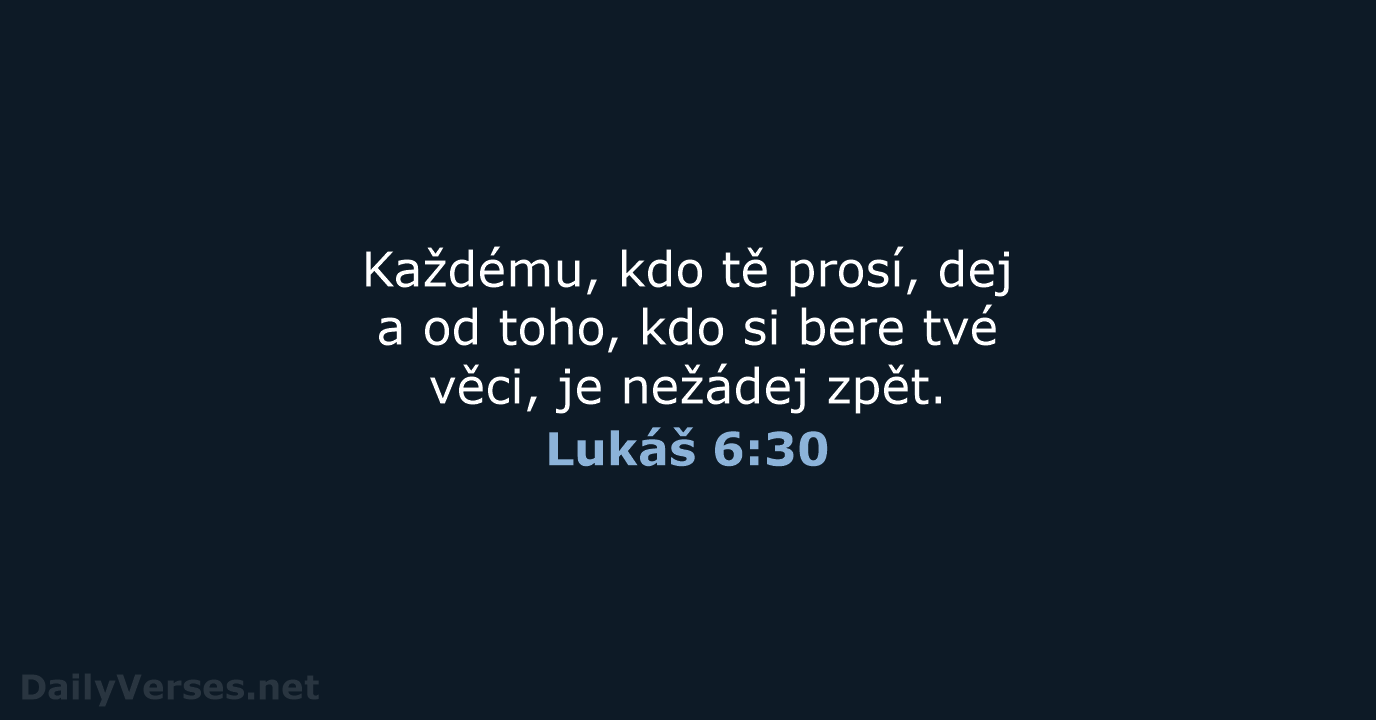 Lukáš 6:30 - B21
