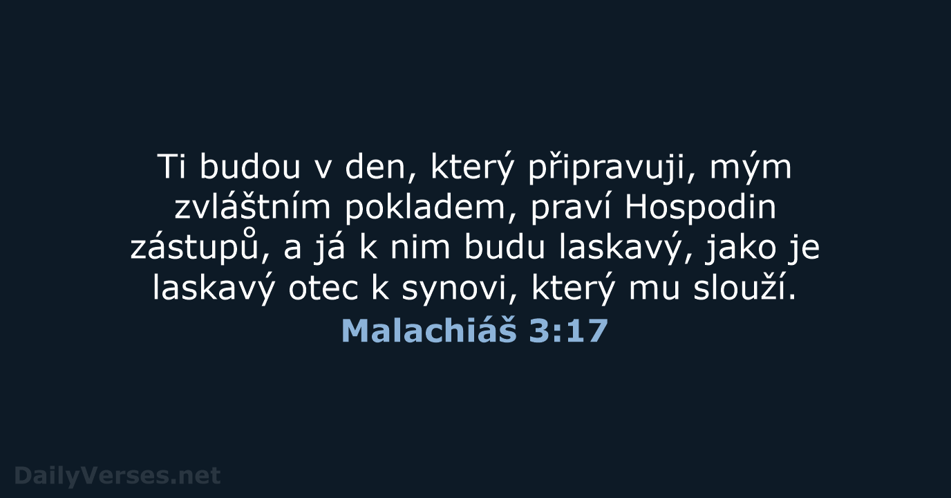 Malachiáš 3:17 - B21
