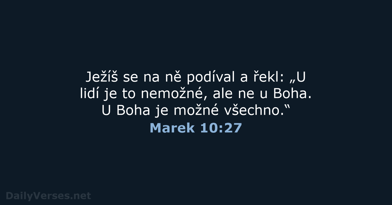 Marek 10:27 - B21
