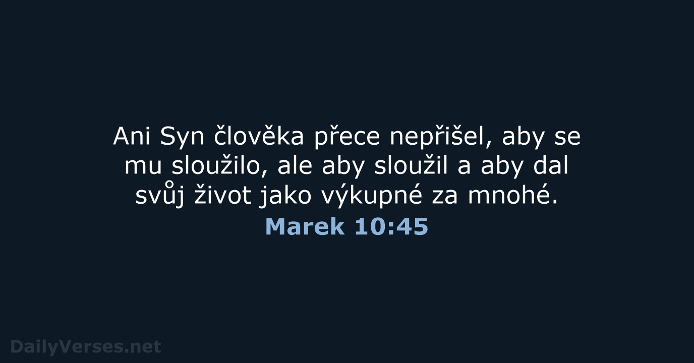 Marek 10:45 - B21