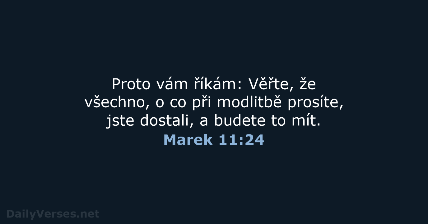 Marek 11:24 - B21
