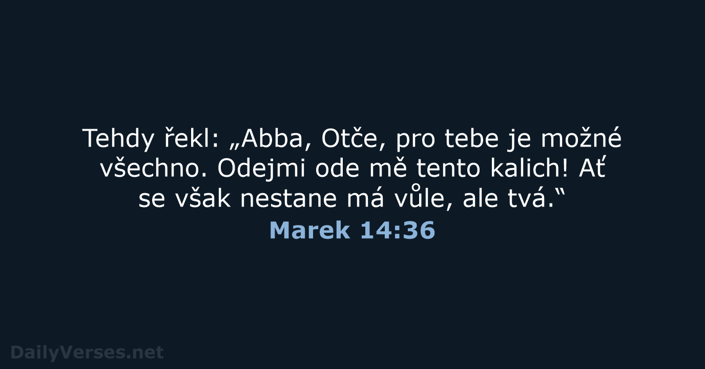 Marek 14:36 - B21