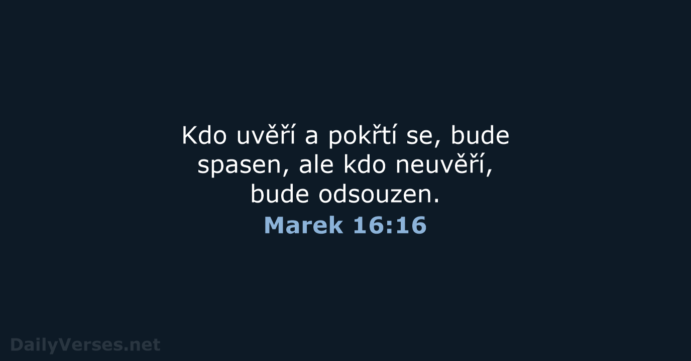 Marek 16:16 - B21