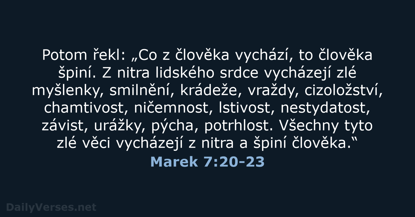 Marek 7:20-23 - B21