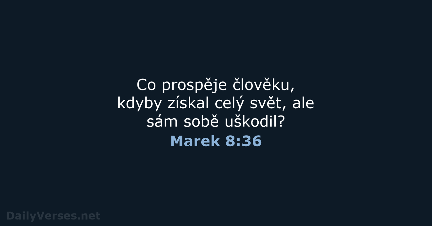 Marek 8:36 - B21
