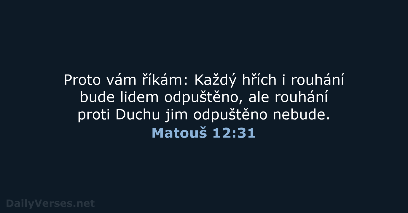 Matouš 12:31 - B21