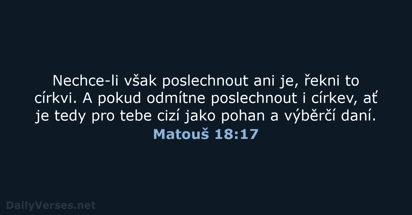 Matouš 18:17 - B21