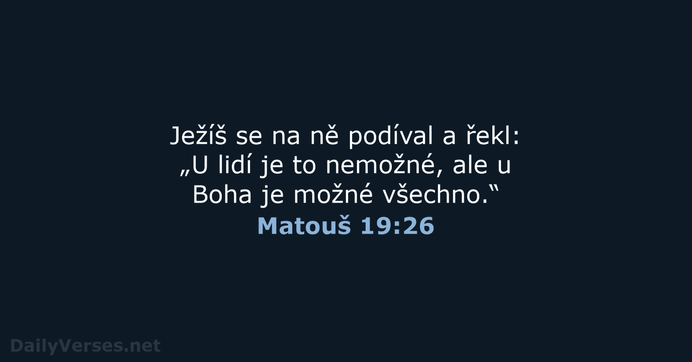 Matouš 19:26 - B21