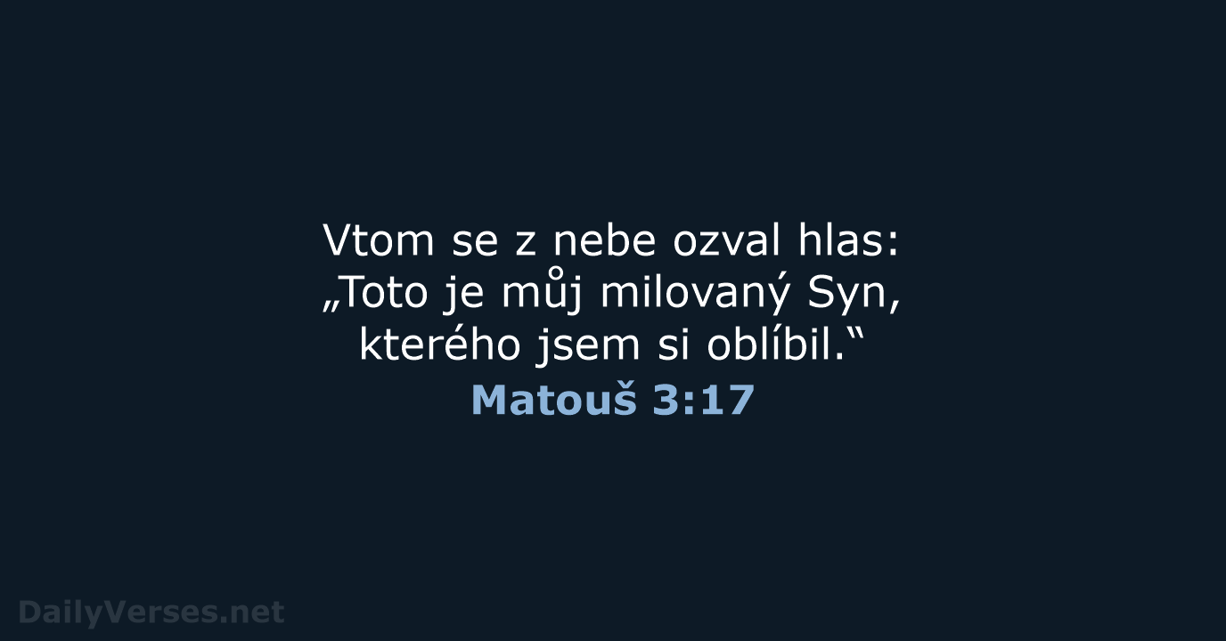 Matouš 3:17 - B21