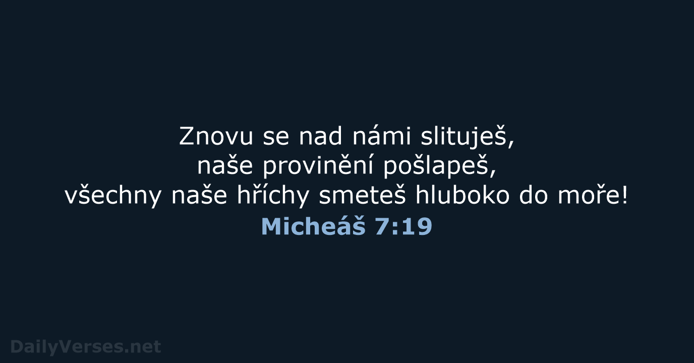 Micheáš 7:19 - B21