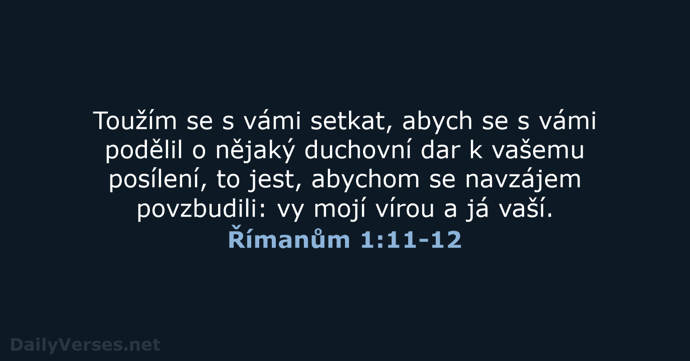 Římanům 1:11-12 - B21