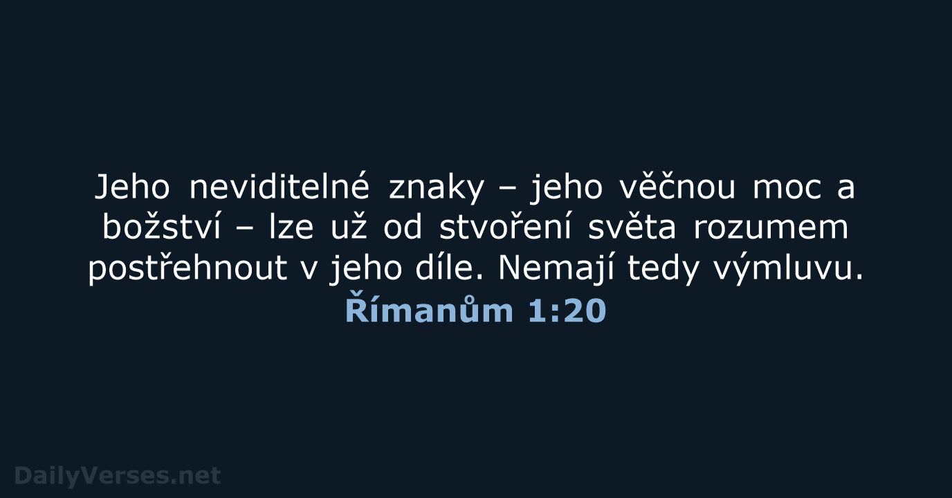 Římanům 1:20 - B21