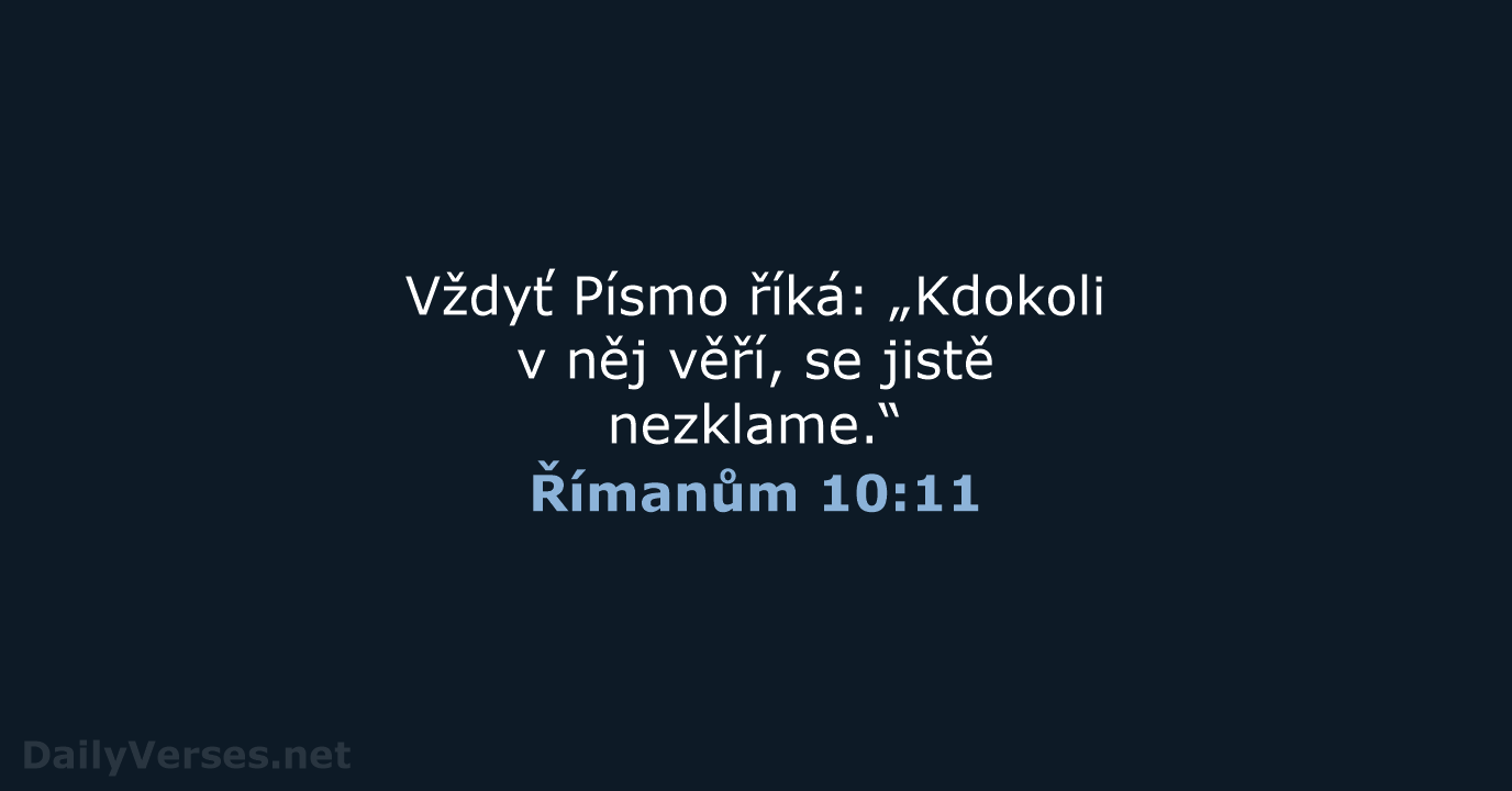 Římanům 10:11 - B21