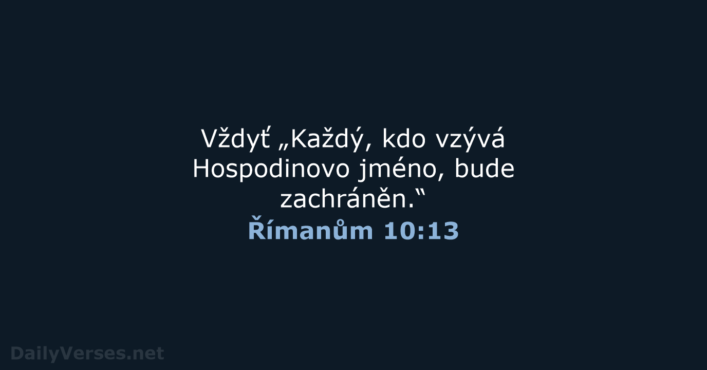 Římanům 10:13 - B21