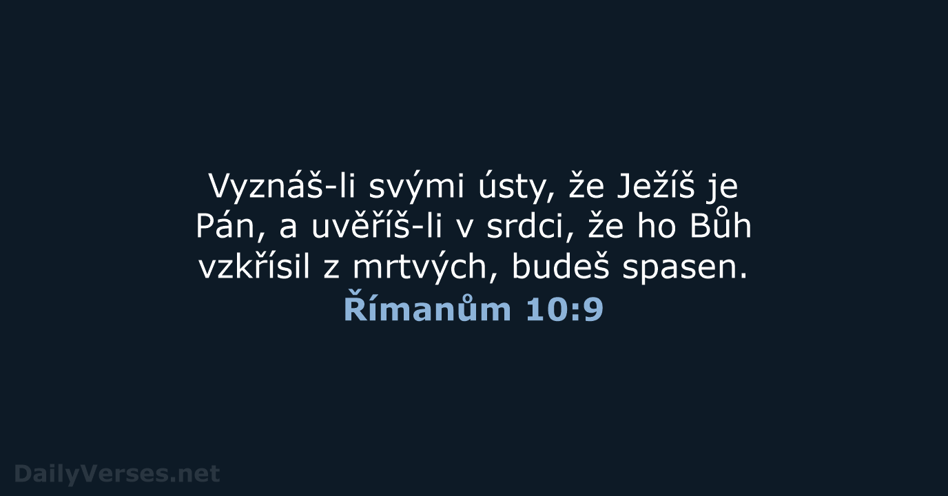Římanům 10:9 - B21