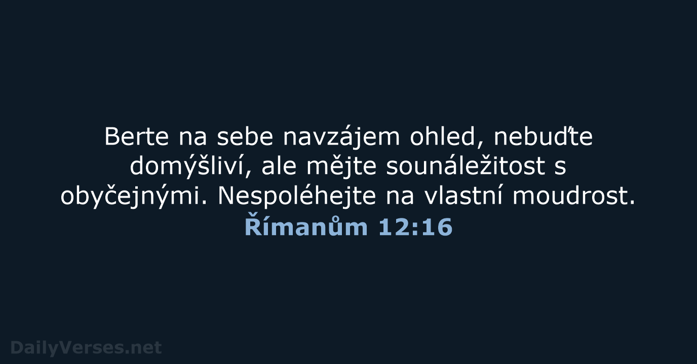 Římanům 12:16 - B21