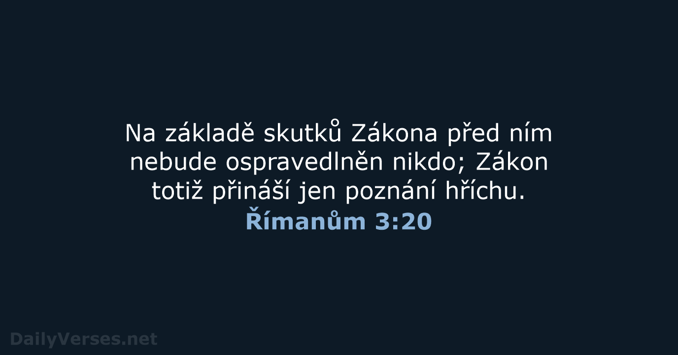 Římanům 3:20 - B21