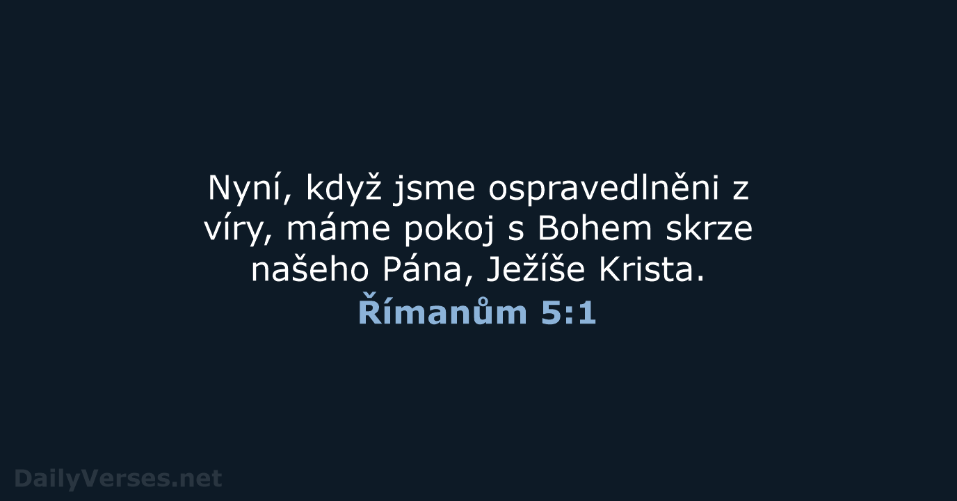 Římanům 5:1 - B21