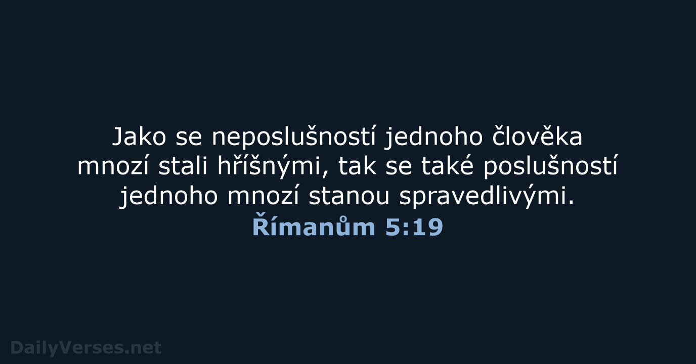 Římanům 5:19 - B21