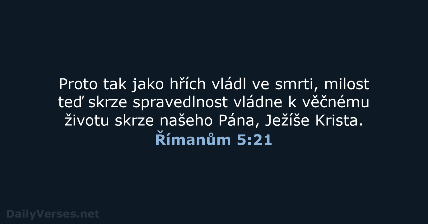 Římanům 5:21 - B21