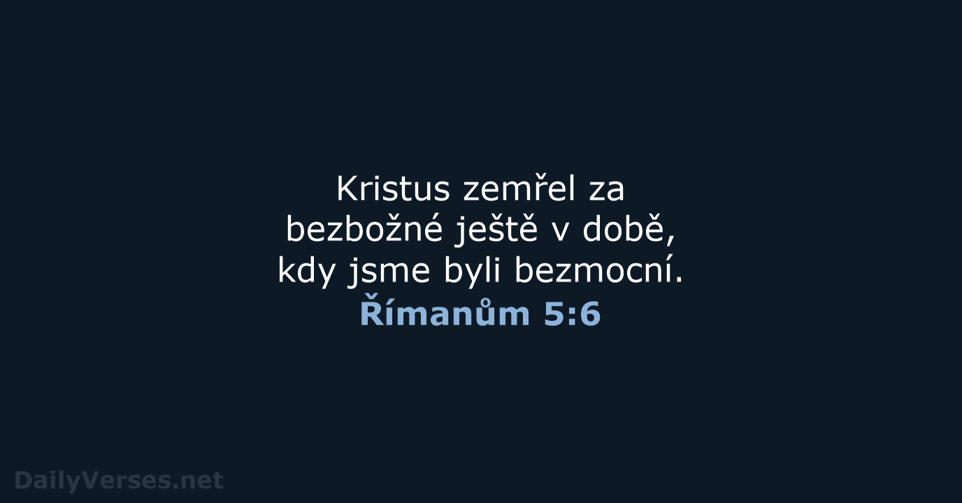 Římanům 5:6 - B21