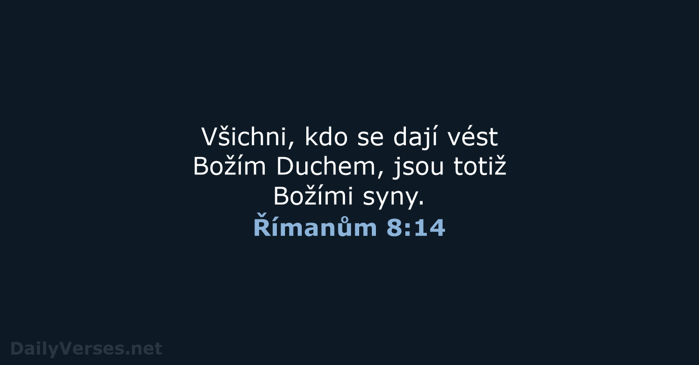 Římanům 8:14 - B21