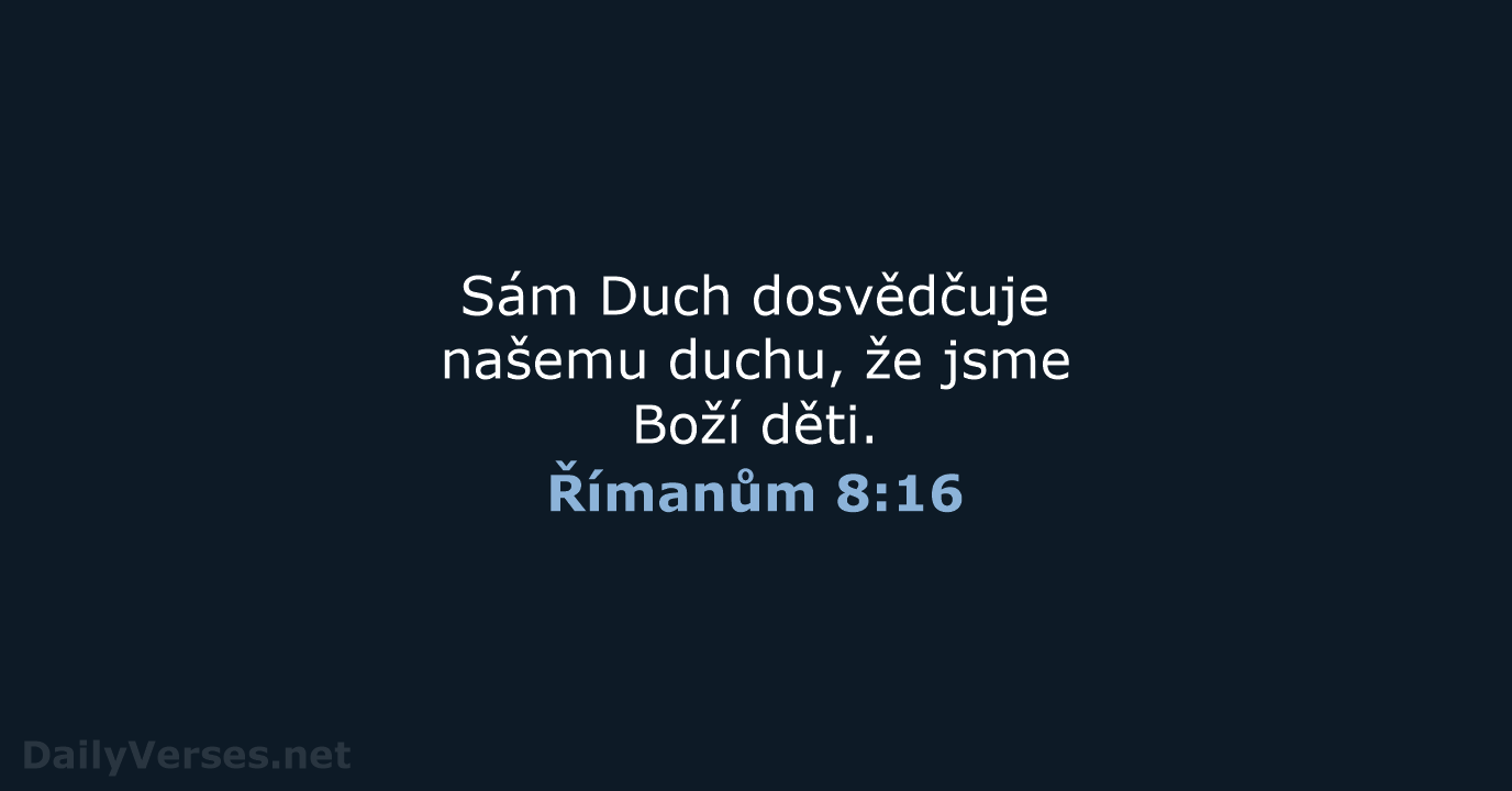 Římanům 8:16 - B21
