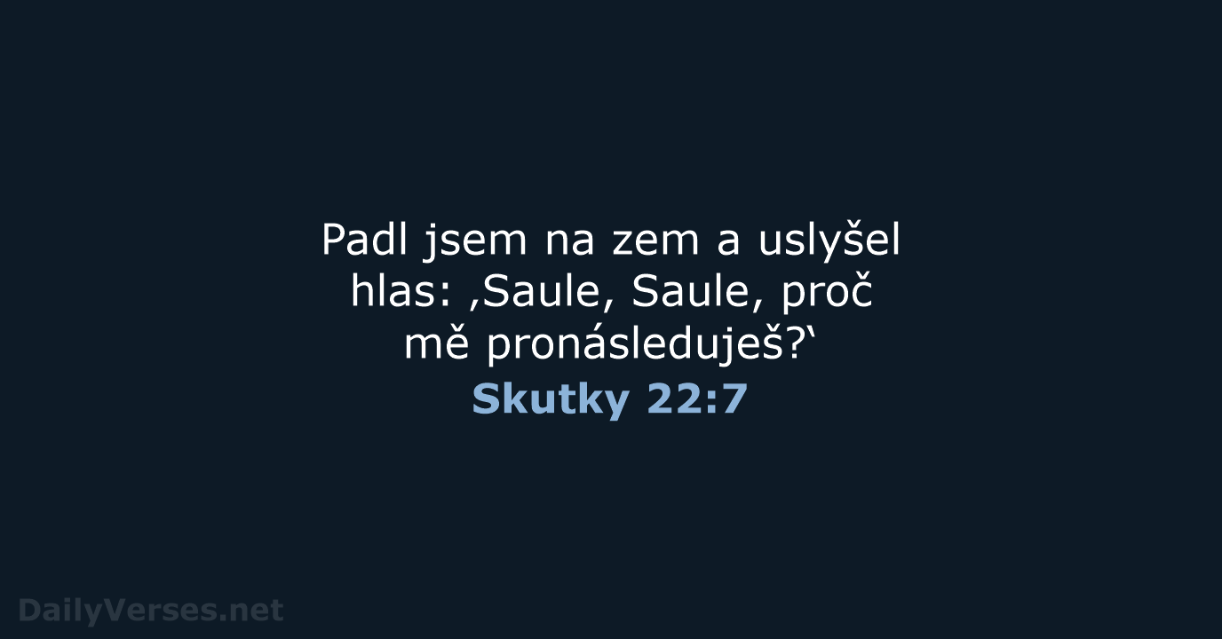 Skutky 22:7 - B21