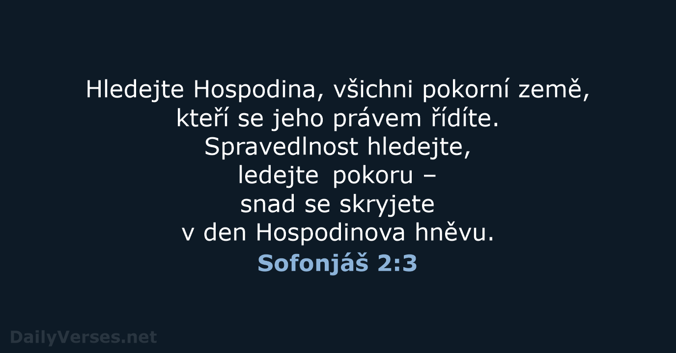 Sofonjáš 2:3 - B21