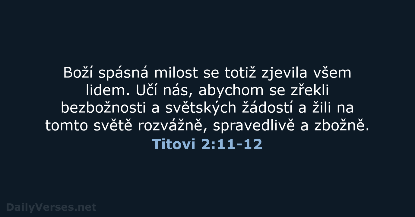 Titovi 2:11-12 - B21