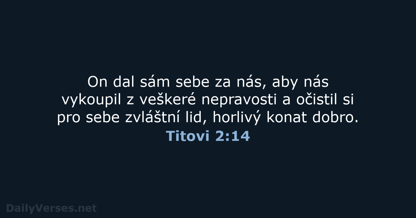 Titovi 2:14 - B21